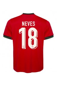 Portugal Ruben Neves #18 Voetbaltruitje Thuis tenue EK 2024 Korte Mouw